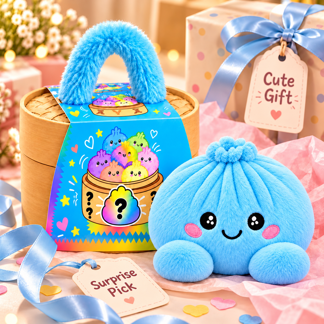 Mystery dumpling plush gift idea
